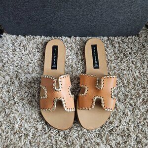 Steve Madden Greece Leather Slide Sandal size 9